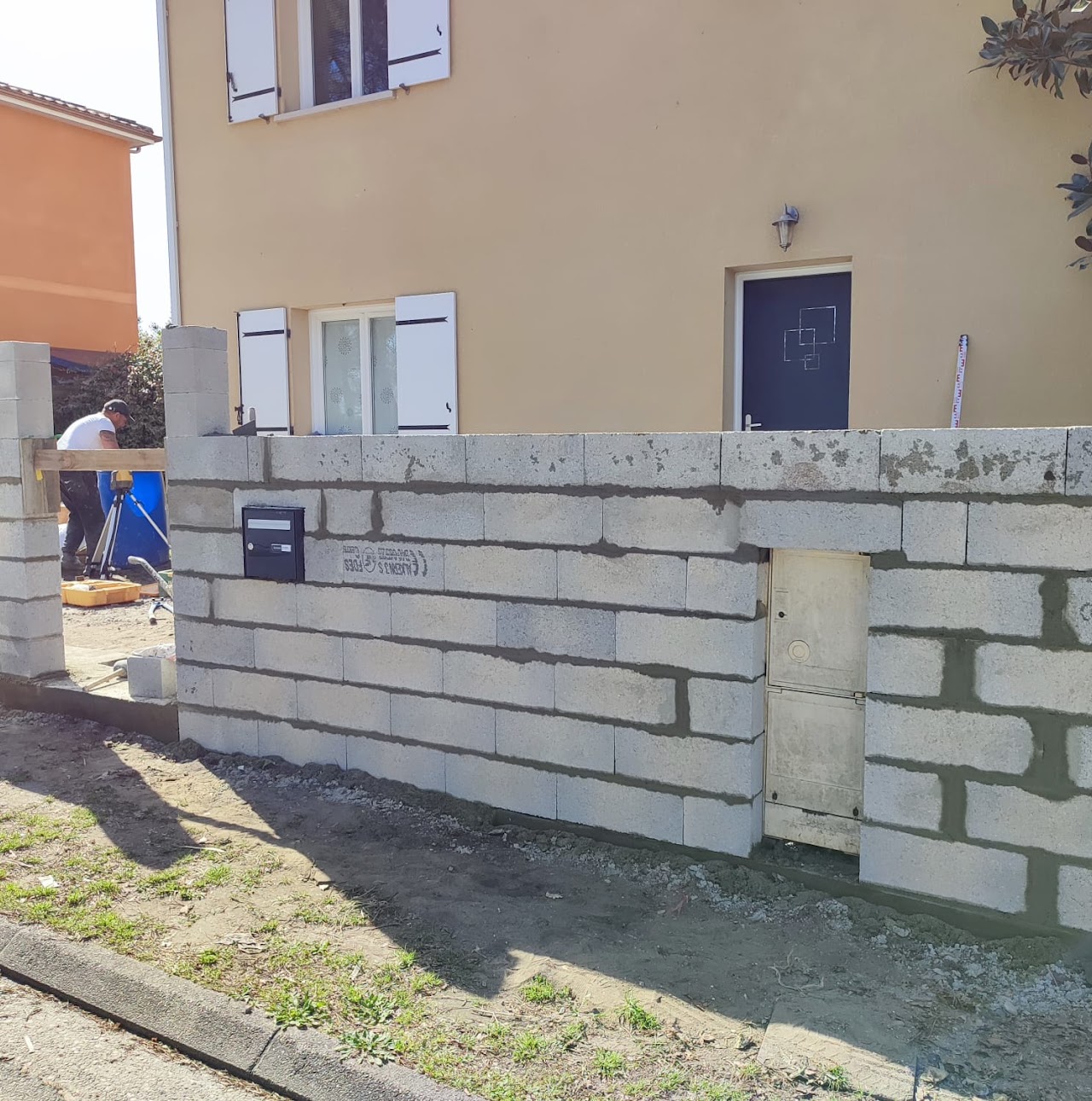 Murette en parpaings 2