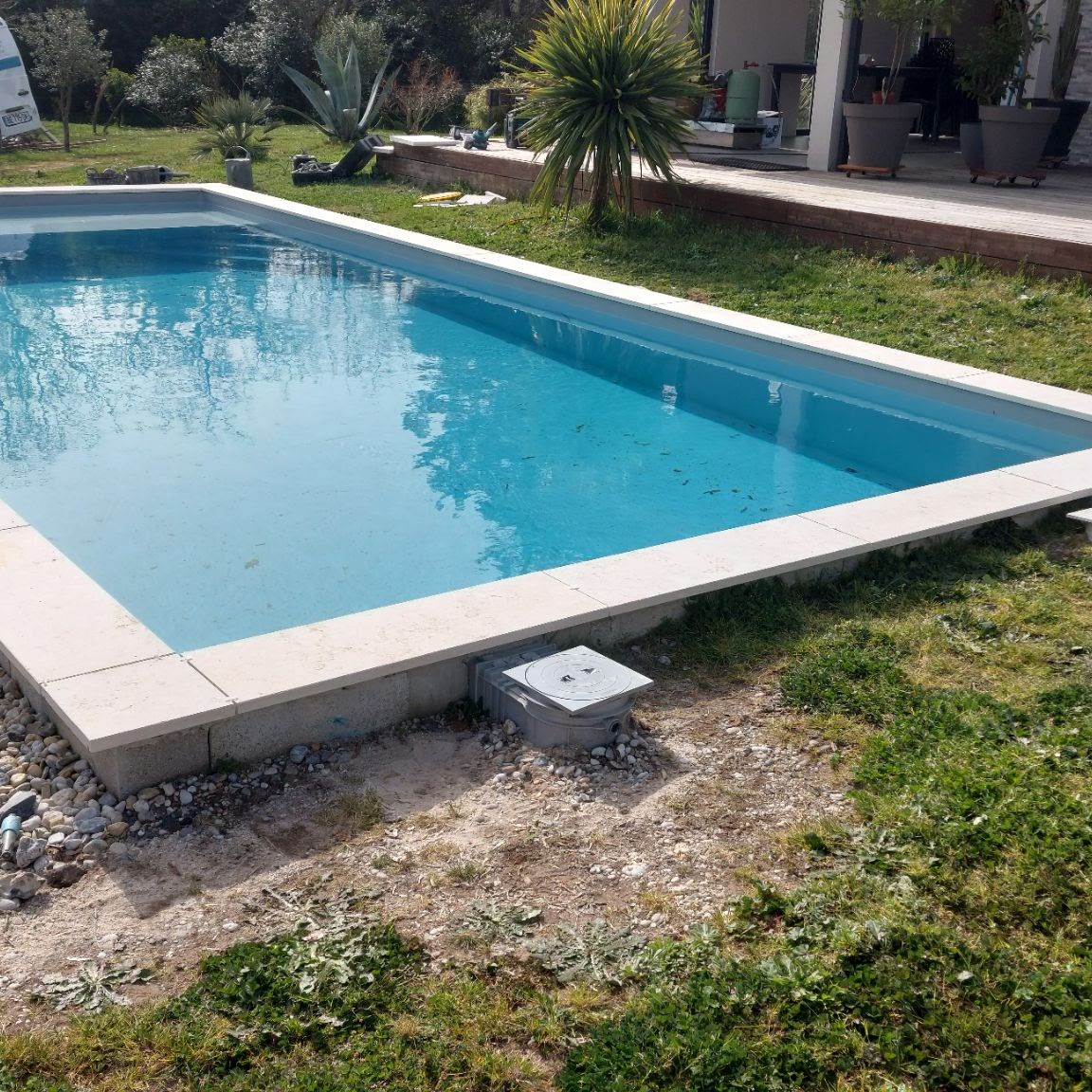 Margelles pierre d'Égypte vue d'ensemble